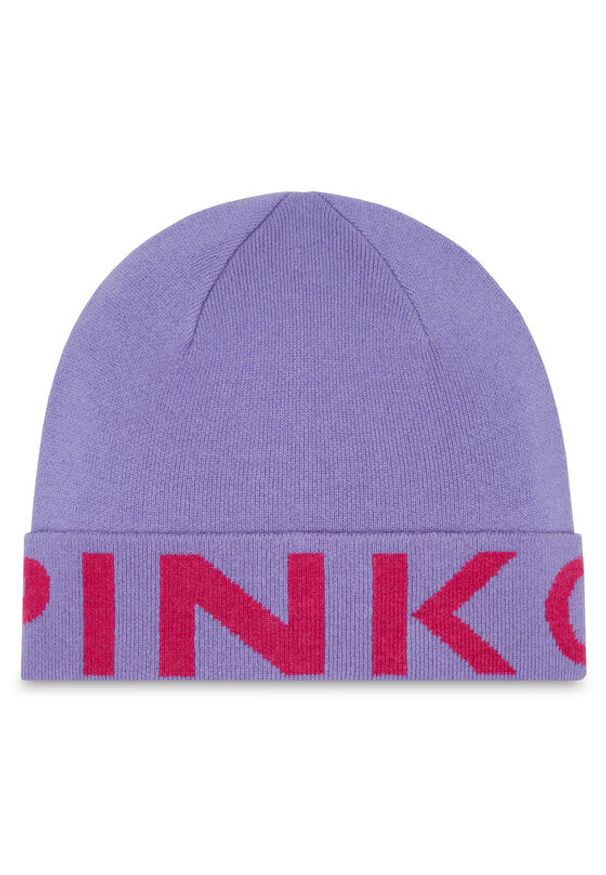 Pinko Czapka Calamaro 101507 A101 Fioletowy. Kolor: fioletowy. Materiał: wełna