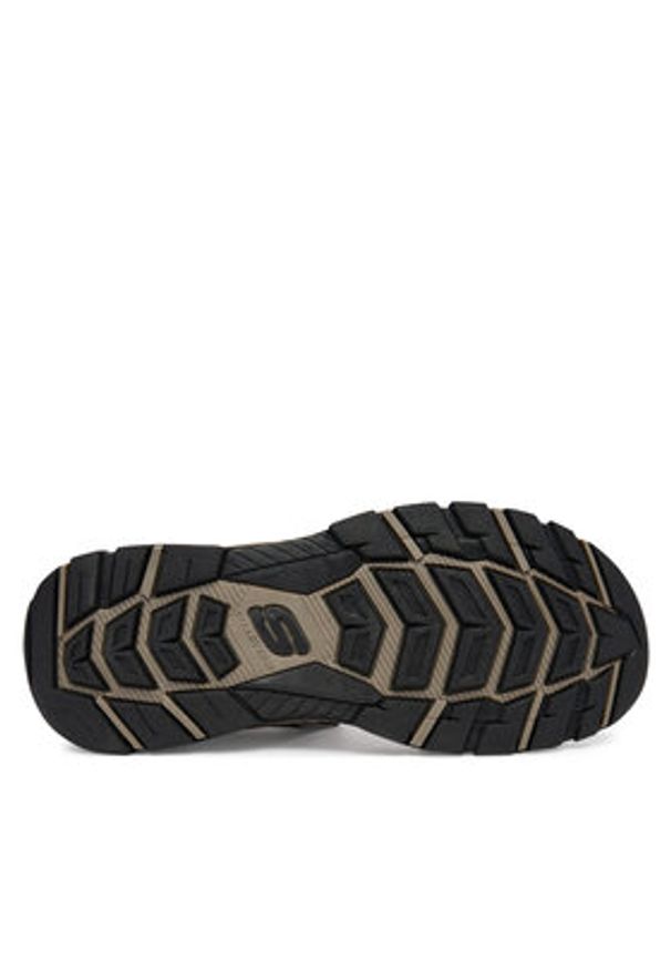 skechers - Skechers Sandały Tresmen - Garo 204105/CHOC Brązowy. Kolor: brązowy. Materiał: skóra