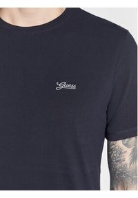 Guess T-Shirt Basic M3GI70 KBMS0 Granatowy Slim Fit. Kolor: niebieski. Materiał: bawełna #3