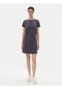 EA7 Emporio Armani Sukienka codzienna 7W000084 AF12484 U8115 Szary Regular Fit. Okazja: na co dzień. Kolor: szary. Materiał: bawełna. Typ sukienki: proste. Styl: casual