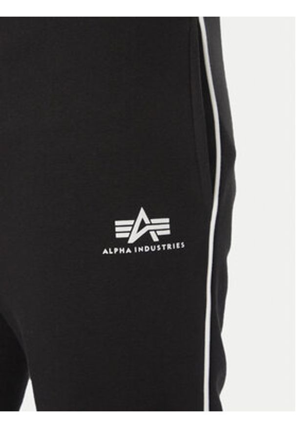 Alpha Industries Spodnie dresowe Small Logo 156374 Czarny Regular Fit. Kolor: czarny. Materiał: bawełna