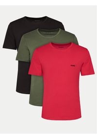 Hugo Komplet 3 t-shirtów 50480088 Kolorowy Regular Fit. Materiał: bawełna. Wzór: kolorowy