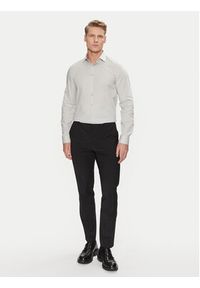 Calvin Klein Koszula Poplin Stretch Slim Shirt K10K108229 Szary Slim Fit. Kolor: szary. Materiał: bawełna #2