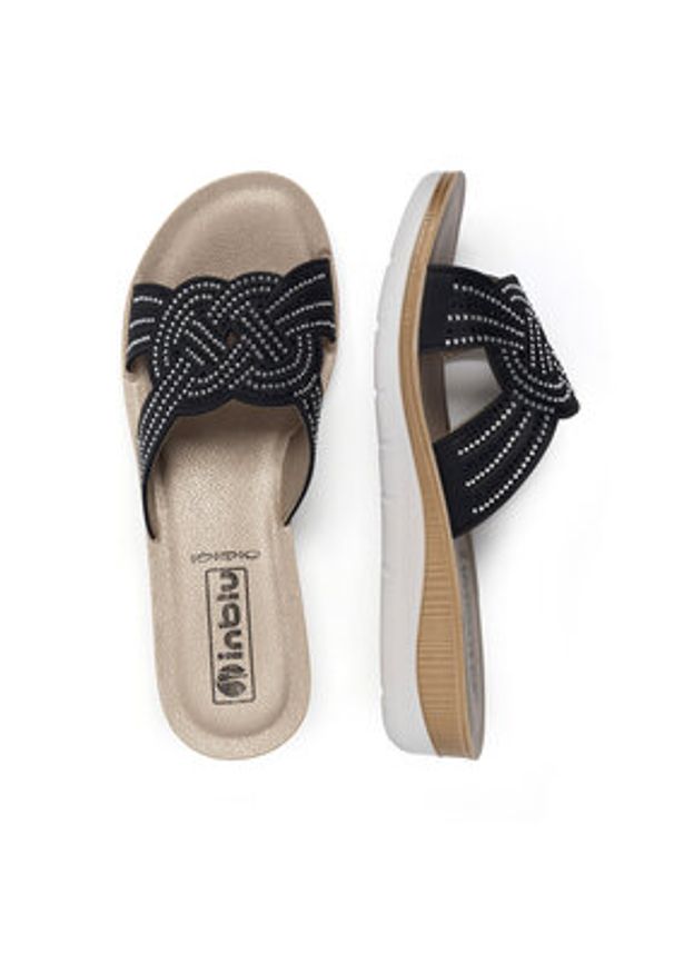 Inblu Klapki BVAX0100 Czarny. Kolor: czarny. Materiał: syntetyk