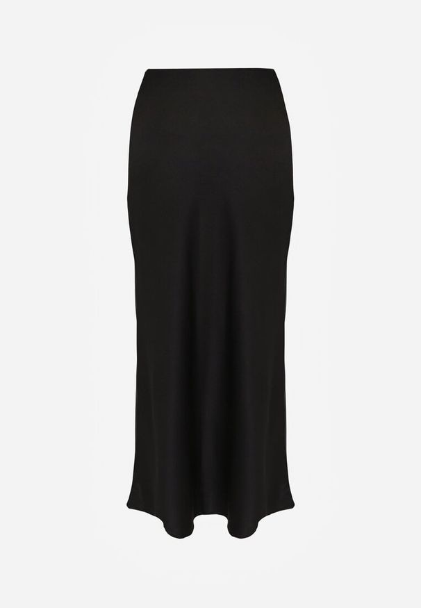Renee - Czarna Satynowa Spódnica Maxi High Waist Formia. Stan: podwyższony. Kolor: czarny. Materiał: satyna
