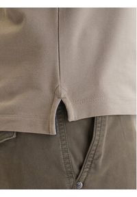 Aeronautica Militare Polo 261PO1908UP00191 Beżowy Slim Fit. Typ kołnierza: polo. Kolor: beżowy. Materiał: bawełna #5