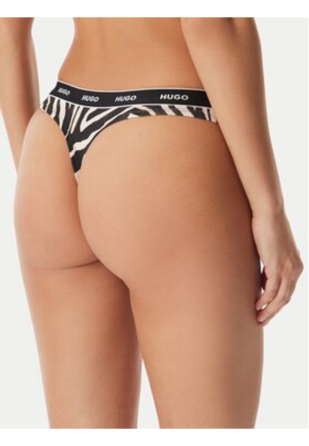 Hugo - HUGO Komplet stringów 50545703 Czarny. Kolor: czarny. Materiał: bawełna