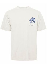 !SOLID - Solid T-Shirt 21107756 Beżowy Casual Fit. Okazja: na co dzień. Kolor: beżowy. Materiał: bawełna. Styl: casual