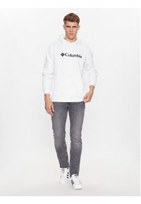 columbia - Columbia Bluza CSC Basic Logo™ II Hoodie Biały Regular Fit. Kolor: biały. Materiał: bawełna