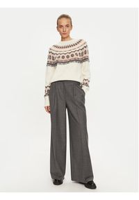 Marella Sweter Dito 2423366182 Écru Relaxed Fit. Materiał: wełna #3
