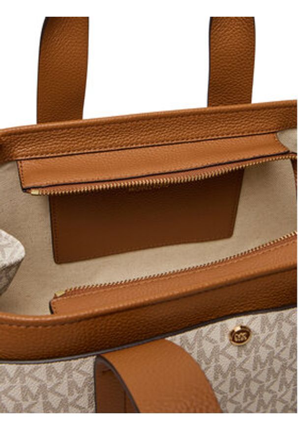 MICHAEL Michael Kors Torebka Romee 30T5G1ZS1B Beżowy. Kolor: beżowy. Materiał: skórzane