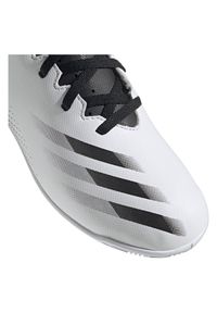 Adidas - Buty halowe dla dzieci adidas X Ghosted 4 IN FW6802. Okazja: na imprezę. Zapięcie: pasek. Materiał: guma, syntetyk. Szerokość cholewki: normalna. Wzór: aplikacja #3