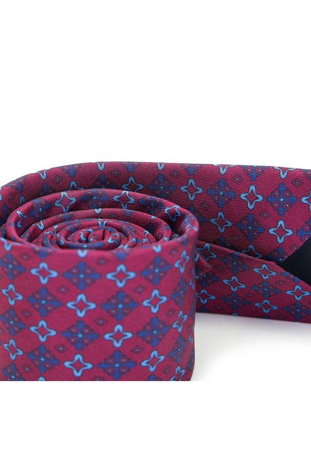Wittchen - Krawat z jedwabiu wzorzysty. Kolor: niebieski, czerwony, wielokolorowy. Materiał: jedwab. Sezon: lato. Styl: klasyczny, elegancki