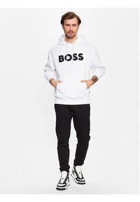 BOSS - Boss Bluza 50486243 Biały Regular Fit. Kolor: biały. Materiał: bawełna #5