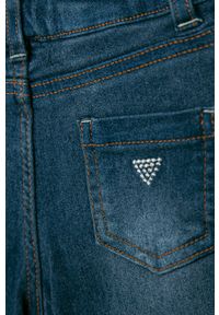 Guess Jeans - Jeansy dziecięce 92-122 cm. Kolor: niebieski. Materiał: denim, wiskoza, elastan, tkanina, poliester #2