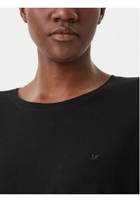 Emporio Armani T-Shirt EW003407 AF20240 UC001 Czarny Regular Fit. Kolor: czarny. Materiał: wiskoza #3