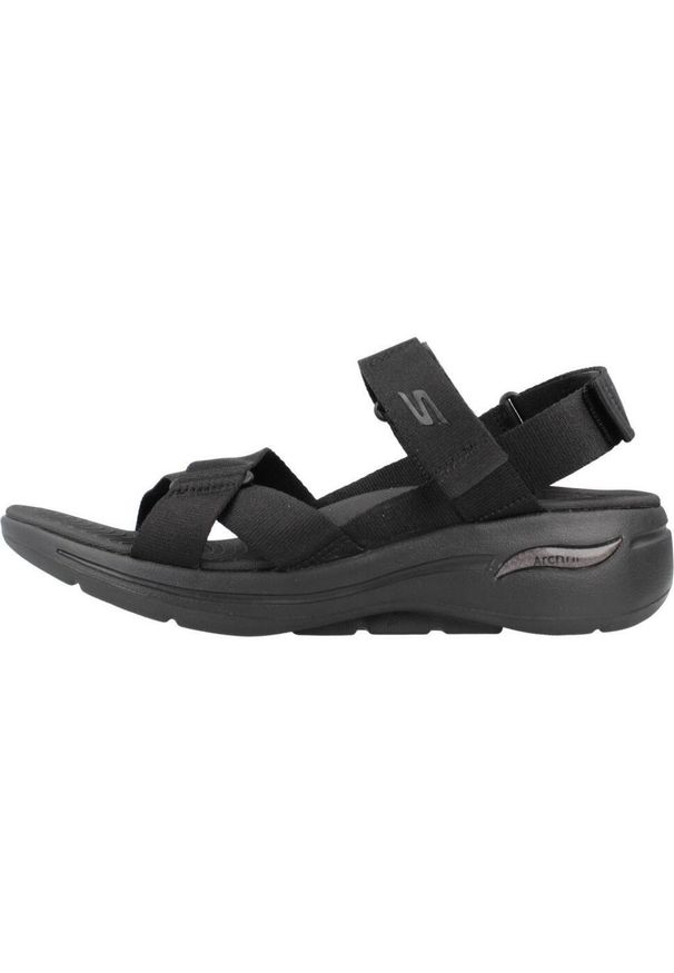 skechers - Sandały Skechers Model Go Walk Arch Fit Sandal Kolor Czarny. Kolor: czarny. Materiał: tkanina. Sezon: lato