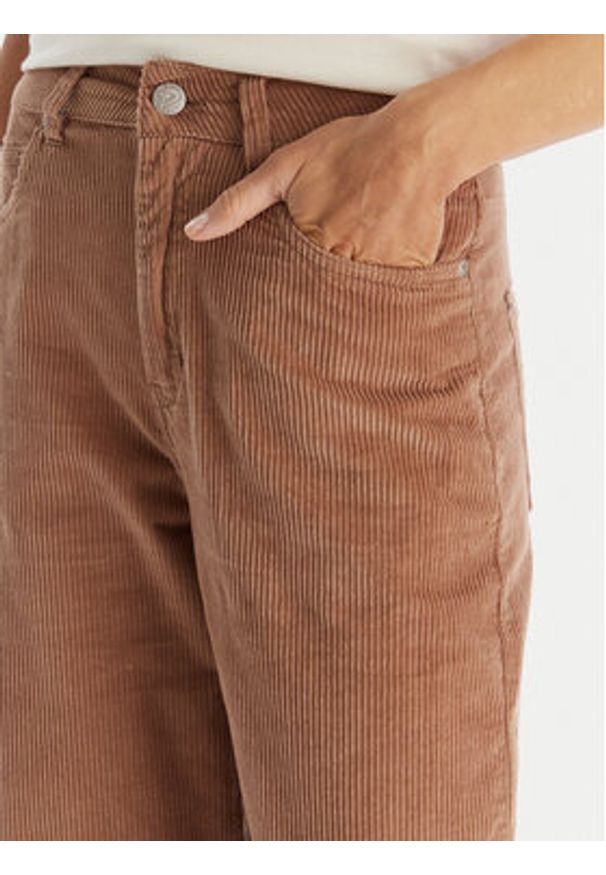 Roxy Spodnie materiałowe ERJNP03678 Brązowy Regular Fit. Kolor: brązowy. Materiał: bawełna