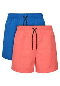 Jack & Jones - Jack&Jones Komplet 2 par szortów kąpielowych Maui 12281869 Kolorowy Regular Fit. Materiał: syntetyk. Wzór: kolorowy