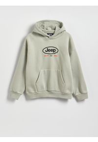Reserved - Bawełniana bluza Jeep - jasnoszary. Kolor: szary. Materiał: bawełna #1