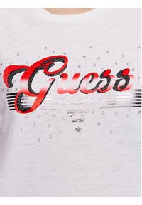 Guess T-Shirt Logo W3GI33 KB3P0 Biały Boxy Fit. Kolor: biały. Materiał: bawełna