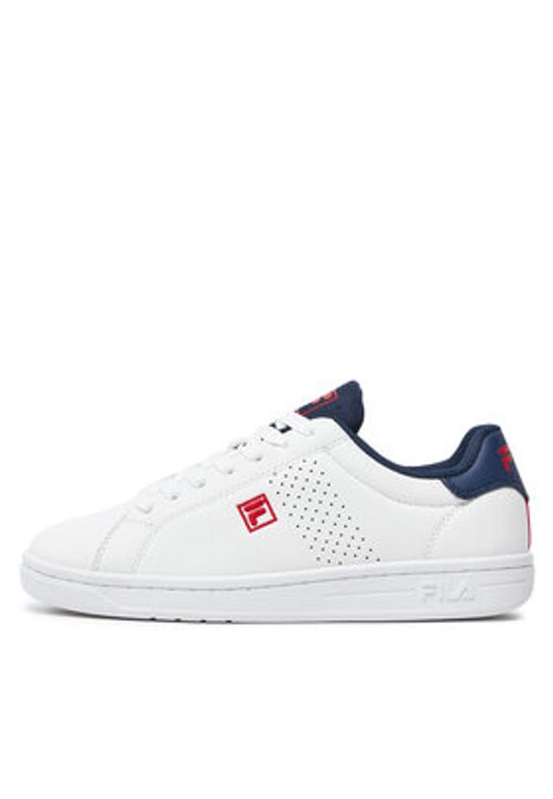 Fila Sneakersy Crosscourt 2 Nt Teens FFT0065 Biały. Kolor: biały. Materiał: skóra