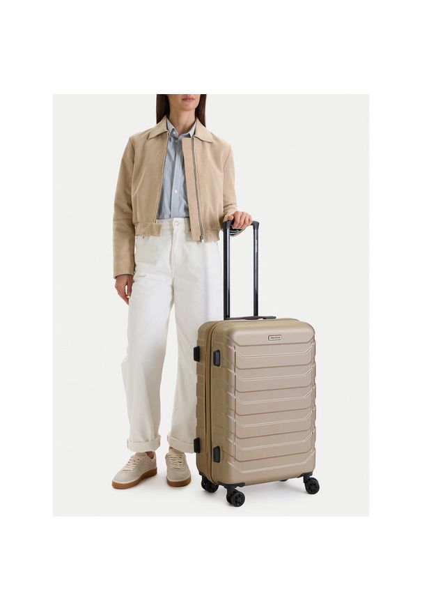 Gino Rossi - Walizka średnia GINO ROSSI. Kolor: złoty