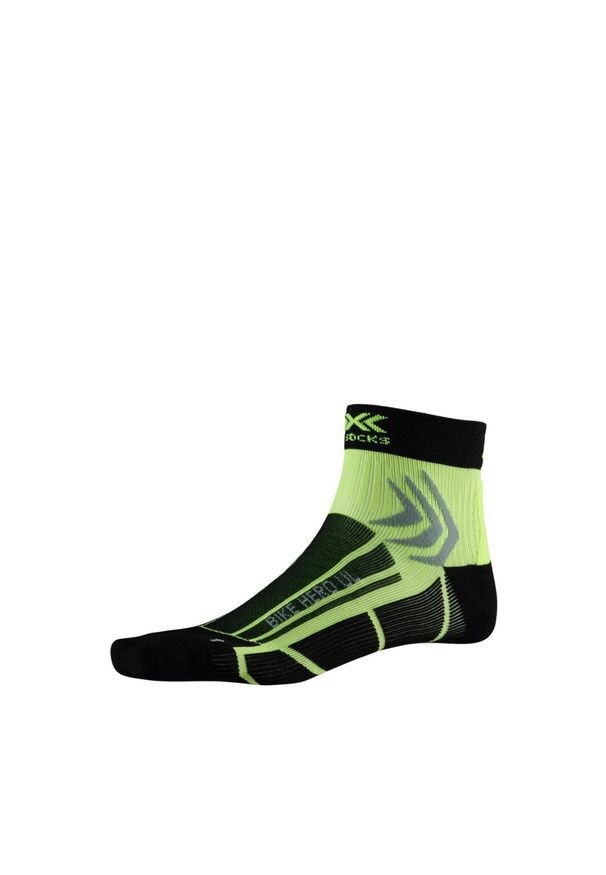 Skarpety rowerowe X-Socks Hero UL 4.0 czarne. Kolor: czarny, żółty, wielokolorowy