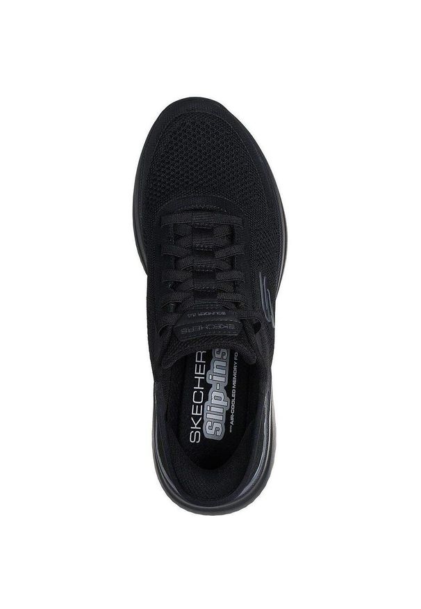 skechers - Adidasy Skechers Bounder 2.0-silco, Mężczyźni. Kolor: czarny. Materiał: materiał. Sport: fitness