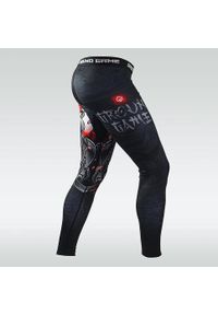GROUND GAME - Legginsy do MMA męskie Ground Game SAMURAI 2.0. Kolor: czarny. Materiał: poliester, elastan
