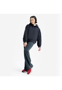 Decathlon - Bluza z kapturem damska Elementals. Typ kołnierza: kaptur. Kolor: czarny. Materiał: tkanina, elastan, prążkowany, bawełna, materiał, poliester #2