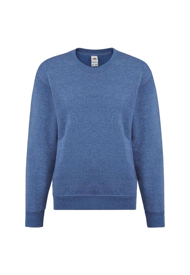 FRUIT OF THE LOOM - Sportowa Bluza Dziecięca Zwykła. Kolor: niebieski. Wzór: nadruk