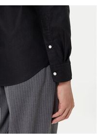TOMMY HILFIGER - Tommy Hilfiger Koszula Solid Heritage MW0MW35774 Czarny Regular Fit. Kolor: czarny. Materiał: bawełna #3
