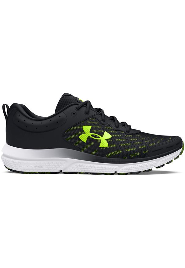 Buty Under Armour Ua Charged Assert 10, Mężczyźni. Kolor: czarny. Materiał: skóra ekologiczna, materiał, syntetyk. Sport: bieganie