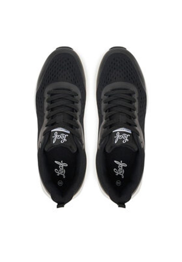 Leaf Sneakersy LHAKK301R Czarny. Kolor: czarny. Materiał: materiał