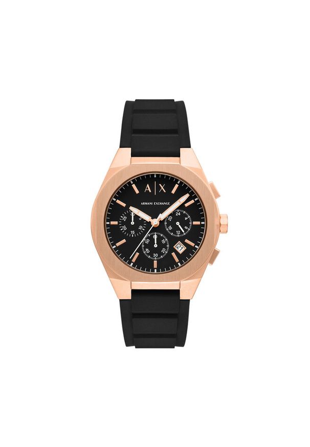 Zegarek Armani Exchange. Kolor: czarny