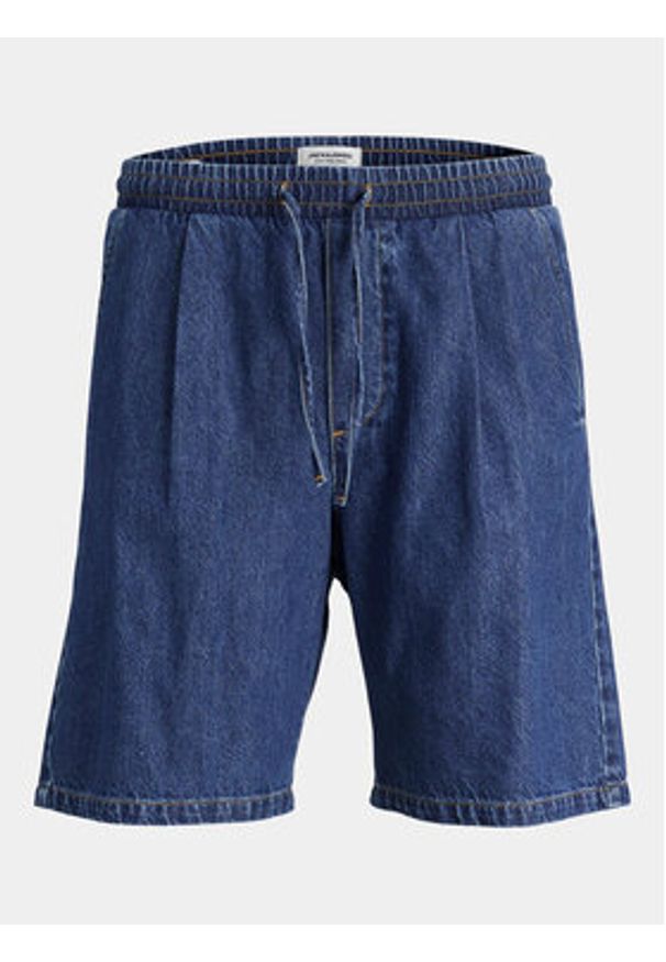 Jack & Jones - Jack&Jones Szorty jeansowe Tony 12250090 Niebieski Loose Fit. Kolor: niebieski. Materiał: jeans, bawełna