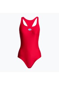 Arena - Strój pływacki jednoczęściowy damski arena Icons Racer Back Solid. Kolor: czerwony #1