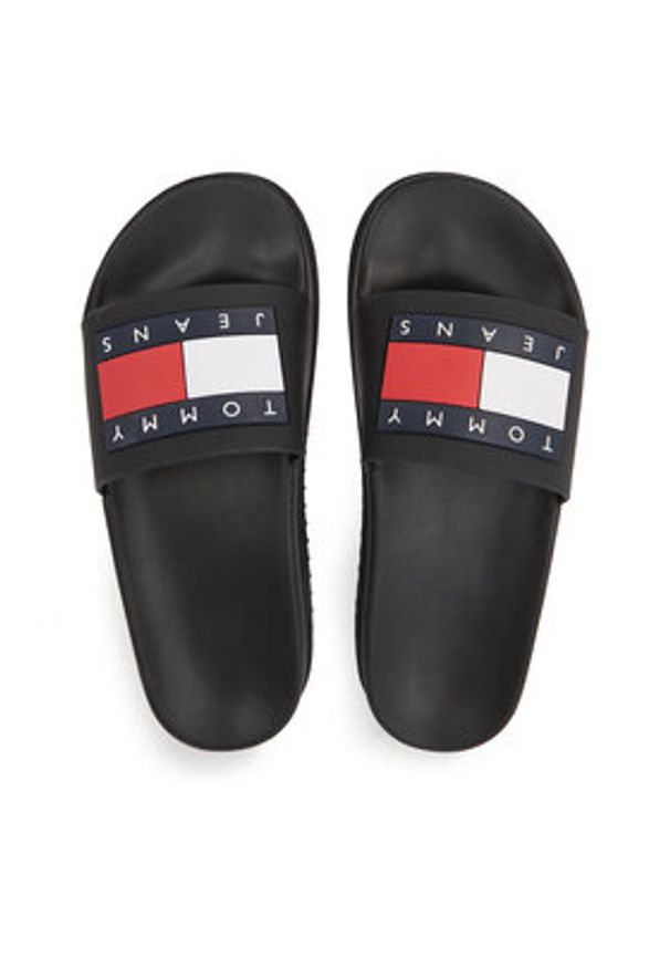 Tommy Jeans Klapki Tjw Elevated Flatform Slide EN0EN02451 Czarny. Kolor: czarny. Materiał: syntetyk