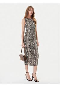 MICHAEL Michael Kors Sukienka koktajlowa MT58319HMC Beżowy Slim Fit. Kolor: beżowy. Materiał: wiskoza. Styl: wizytowy #5