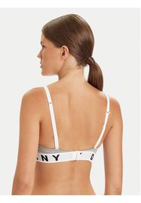 DKNY Biustonosz push-up DK4518 Szary. Kolor: szary. Materiał: bawełna. Rodzaj stanika: push-up