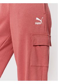 Puma Spodnie dresowe Clsx 531698 Różowy Relaxed Fit. Kolor: różowy. Materiał: bawełna, dresówka #3