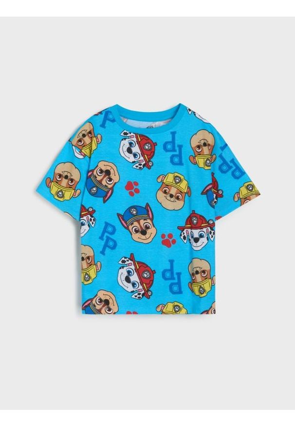 Sinsay - Bawełniana koszulka ze wzorkiem Paw Patrol - wielobarwny. Materiał: bawełna