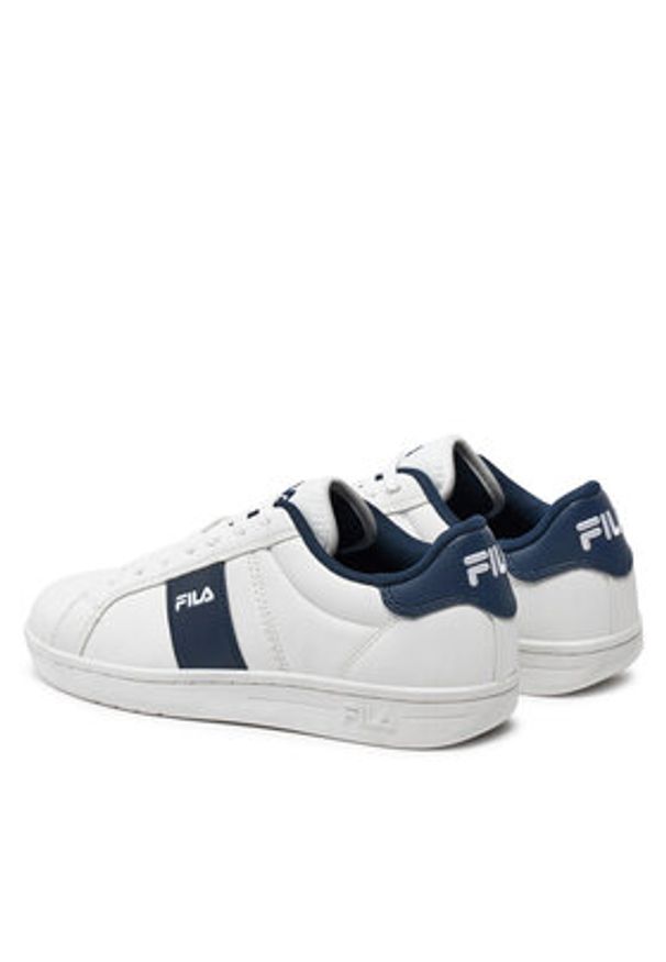 Fila Sneakersy Crosscourt Line Teens FFT0101 Biały. Kolor: biały. Materiał: skóra