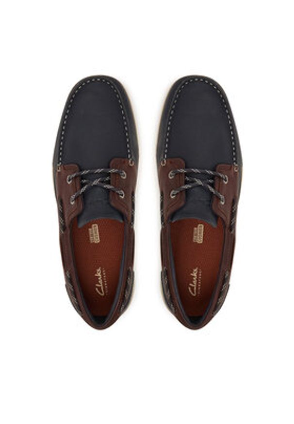 Clarks Półbuty Orson Sail 26186198 Granatowy. Kolor: niebieski. Materiał: skóra