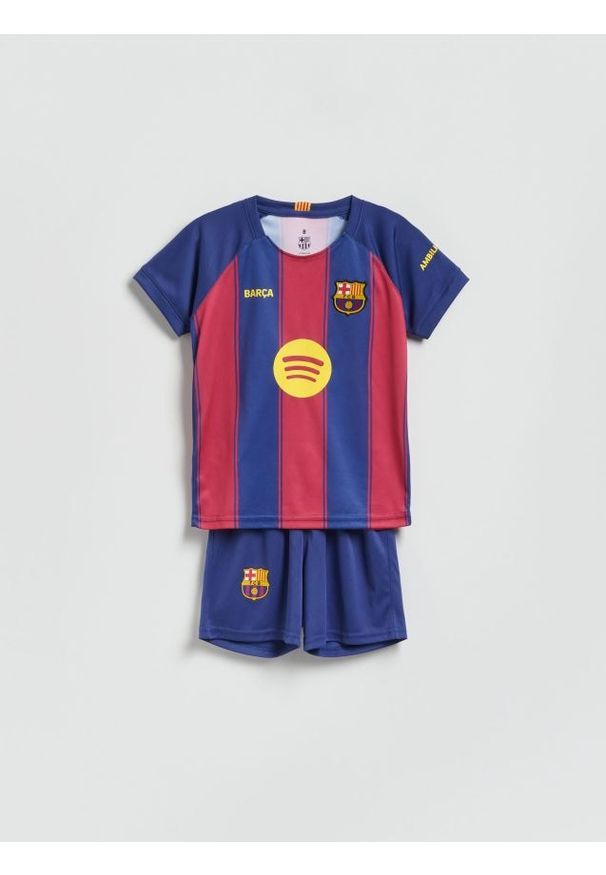 Reserved - Komplet FC Barcelona Y - granatowy. Kolor: niebieski. Materiał: dzianina. Wzór: gładki
