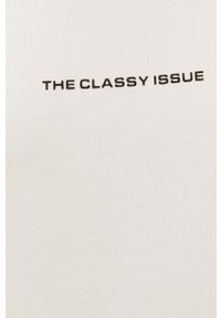 The Classy Issue - Bluza. Okazja: na co dzień. Typ kołnierza: kaptur. Kolor: kremowy. Materiał: bawełna, dzianina. Wzór: nadruk. Styl: casual #2