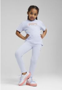 Puma - Dziecięca luźna koszulka PUMA x HELLO KITTY AND FRIENDS z grafiką PUMA. Kolor: niebieski. Wzór: motyw z bajki. Sport: joga i pilates