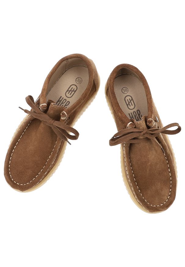 Brązowe Półbuty Hee Wsuwane Obuwie Damskie. Zapięcie: bez zapięcia. Kolor: brązowy. Materiał: jeans, guma, welur. Szerokość cholewki: normalna. Styl: boho, elegancki, klasyczny