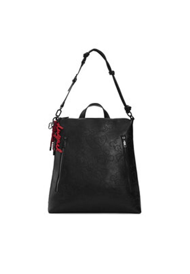 Desigual Plecak 26SAKP07 Czarny. Kolor: czarny. Materiał: skóra
